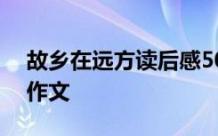 故乡在远方读后感500字 故乡在远方读后感作文