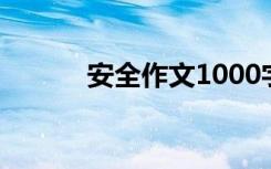 安全作文1000字左右 安全作文