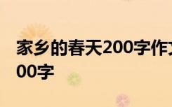 家乡的春天200字作文大全 家乡的春天作文200字