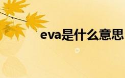 eva是什么意思 eve是什么意思