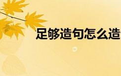 足够造句怎么造句 用足够来造句