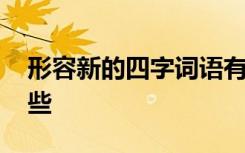 形容新的四字词语有哪些 形容新的成语有哪些