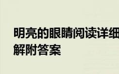 明亮的眼睛阅读详细分析 明亮的眼睛阅读理解附答案