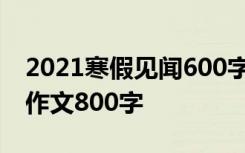 2021寒假见闻600字作文高中 高三寒假见闻作文800字