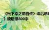 《松下幸之助自传》读后感800字怎么写 《松下幸之助自传》读后感800字