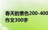 春天的景色200-400字作文 春天的景色小学作文300字