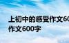 上初中的感受作文600字左右 上初中的感受作文600字