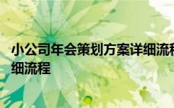 小公司年会策划方案详细流程怎么写 小公司年会策划方案详细流程