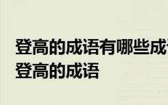 登高的成语有哪些成语大全 成语赏析-于包含登高的成语