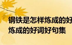 钢铁是怎样炼成的好词好句集锦 钢铁是怎样炼成的好词好句集