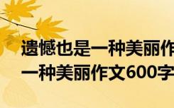 遗憾也是一种美丽作文600字作文 遗憾也是一种美丽作文600字