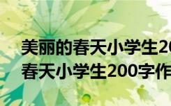 美丽的春天小学生200字作文怎么写 美丽的春天小学生200字作文