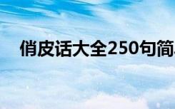 俏皮话大全250句简单 俏皮话大全250句