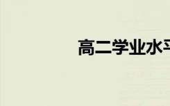 高二学业水平测试练习题