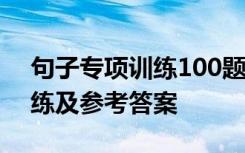 句子专项训练100题及参考答案 神线阅读训练及参考答案