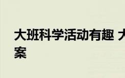 大班科学活动有趣 大班科学有趣的公开课教案