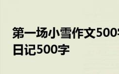 第一场小雪作文500字 2021年的第一场小雪日记500字