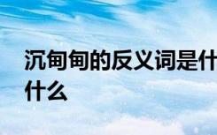 沉甸甸的反义词是什么词 沉甸甸的反义词是什么