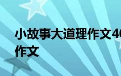 小故事大道理作文400字左右 小故事大道理作文