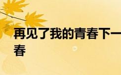 再见了我的青春下一句 美文：再见了我的青春