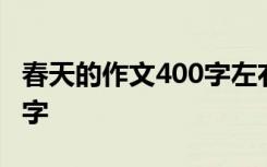 春天的作文400字左右三年级 春天的作文400字