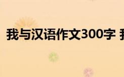 我与汉语作文300字 我与汉语拼音优秀作文