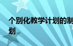 个别化教学计划的制定育婴师 个别化教学计划