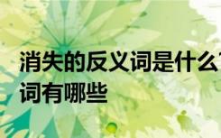 消失的反义词是什么? - 搜狗问问 消失的反义词有哪些