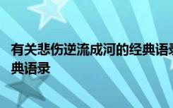 有关悲伤逆流成河的经典语录有哪些 有关悲伤逆流成河的经典语录