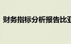 财务指标分析报告比亚迪 财务指标分析报告