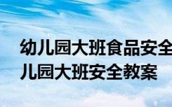 幼儿园大班食品安全课教案 《食物安全》幼儿园大班安全教案