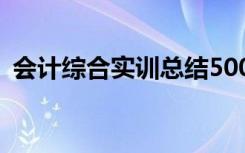 会计综合实训总结500字 会计综合实训总结