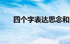 四个字表达思念和爱 思念的四字成语