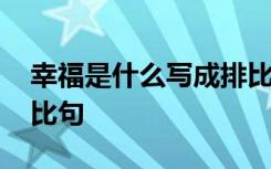 幸福是什么写成排比句 幸福是什么的优秀排比句