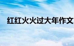 红红火火过大年作文 正月十五闹红火作文