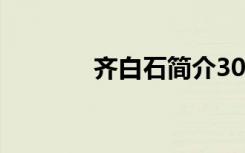 齐白石简介30字 齐白石简介