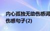 内心孤独无助伤感词语 表示内心孤独无助的伤感句子(2)