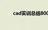 cad实训总结800字 cad实训总结