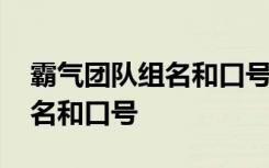 霸气团队组名和口号的组合方式 霸气团队组名和口号