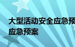 大型活动安全应急预案方案 大型活动的安全应急预案