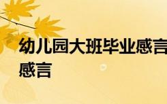 幼儿园大班毕业感言简短话 幼儿园大班毕业感言