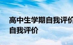 高中生学期自我评价200字左右 高中生学期自我评价