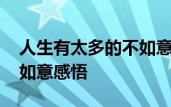 人生有太多的不如意心酸无奈 人生有太多不如意感悟