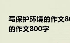 写保护环境的作文800字怎么写 写保护环境的作文800字