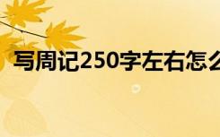 写周记250字左右怎么写 写周记250字左右