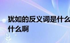 犹如的反义词是什么啊英语 犹如的反义词是什么啊