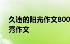 久违的阳光作文800字记叙文 久违的阳光优秀作文