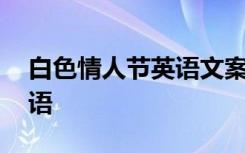 白色情人节英语文案 白色情人节的英文祝福语