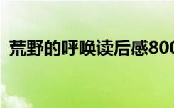 荒野的呼唤读后感800字 荒野的呼唤读后感