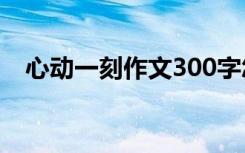 心动一刻作文300字怎么写 心动一刻作文